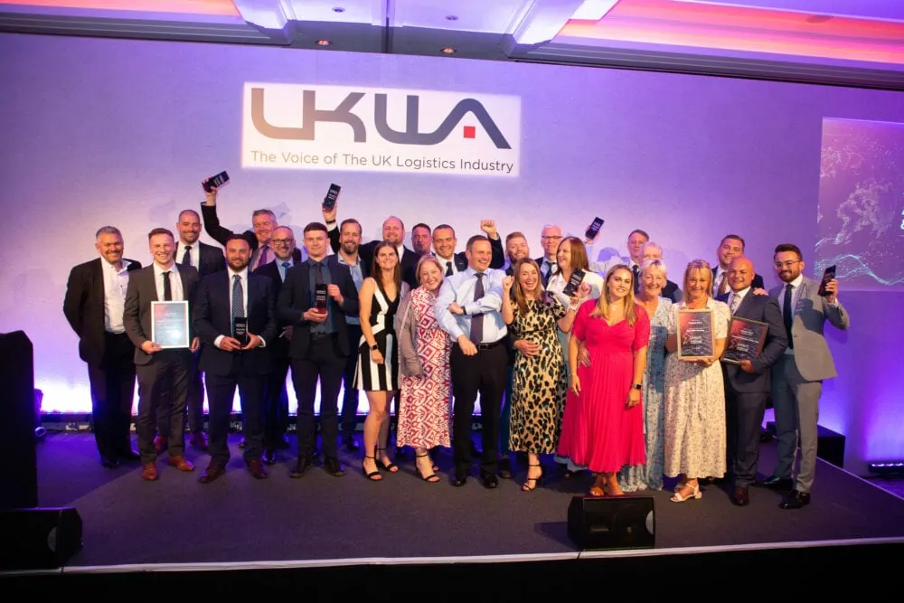 Winners on the stage at the UKWA Awards for Excellence